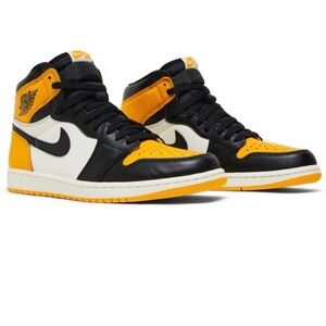 Nike Air Jordan Retro Black Yellow White Sneakers